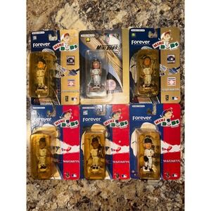 New York Yankees Forever Collectibles Mini Bobs Baseball Bobblehead Lot 6 Rare